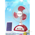 Table Fan Rechargeable Fan Solar fan Portable Fan Emergency fan with Oscillating, LED light PLD-6